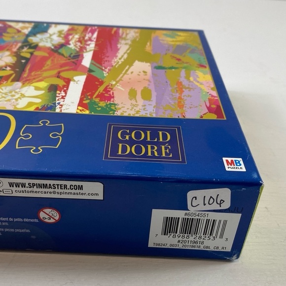 Milton Bradley Puzzle - 750 Pieces Gold Dore - Composition With Wild Roses- New! - Picture 10 of 10